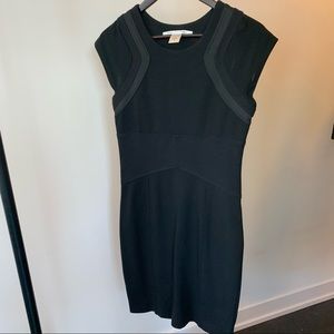 DVF Black bodycon knit dress size 6